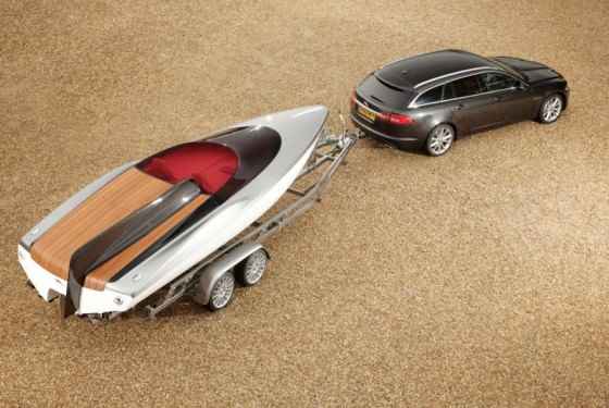 Jaguar XF Sportbrake z łodzią - informacje