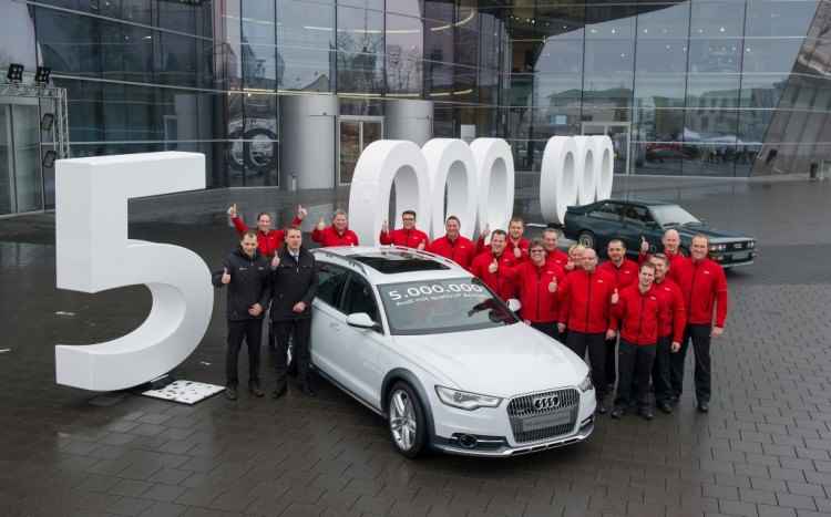 5 milionów Audi z napędem Quattro