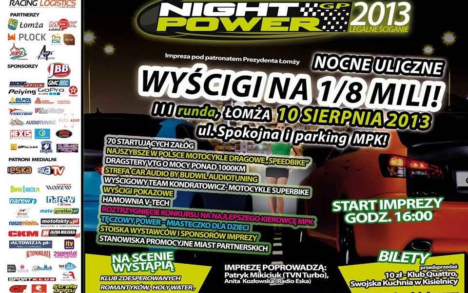 Plakata Night Power 2013 Łomża