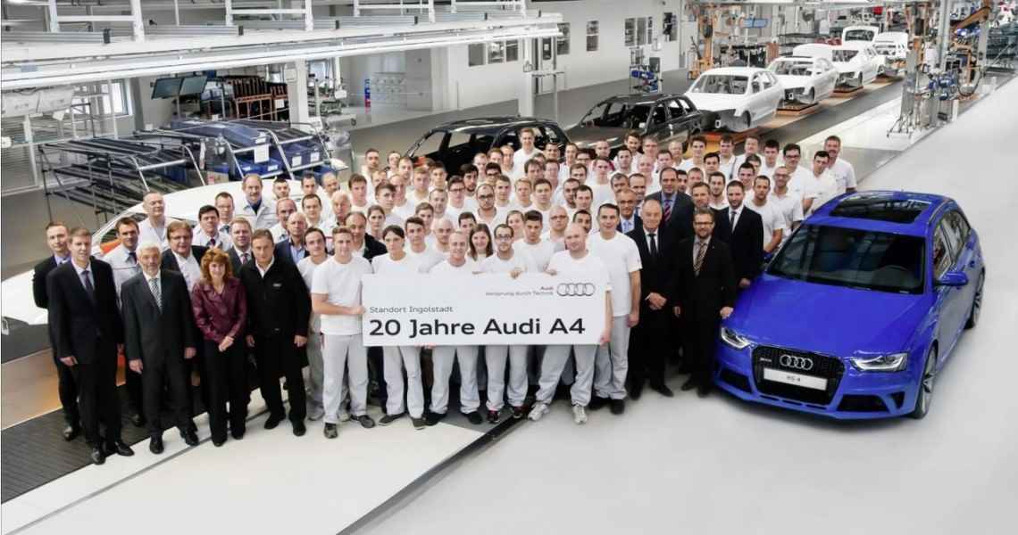 Jubileusz 20-letniej produkcji Audi A4 w fabryce w Ingolstadt