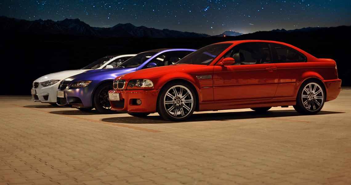 BMW M3 e46 vs BMW M3 e92 vs BMW M4 f82