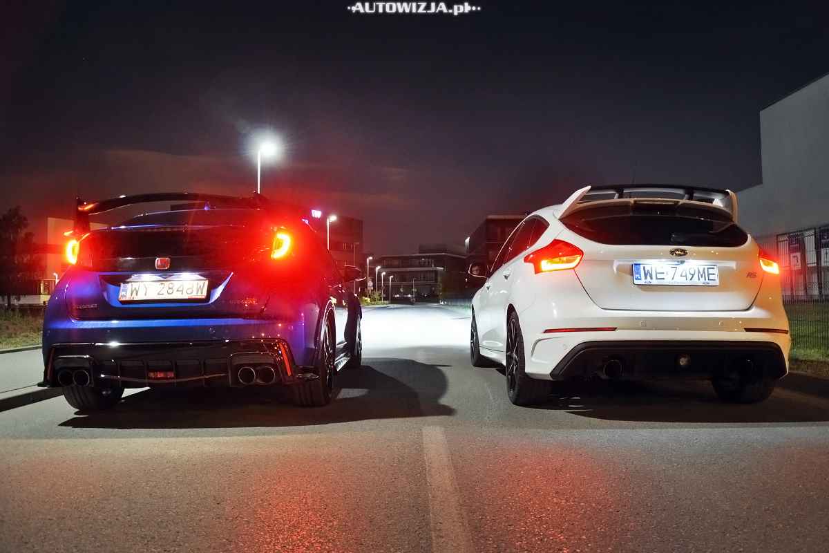 Ford Focus RS vs Honda Civic Type R PORÓWNANIE